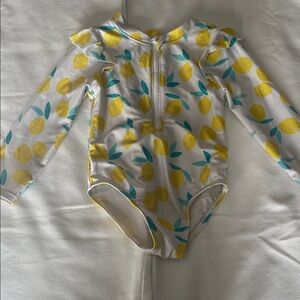 Gerber Lemon Print Swimsuit with Zipper